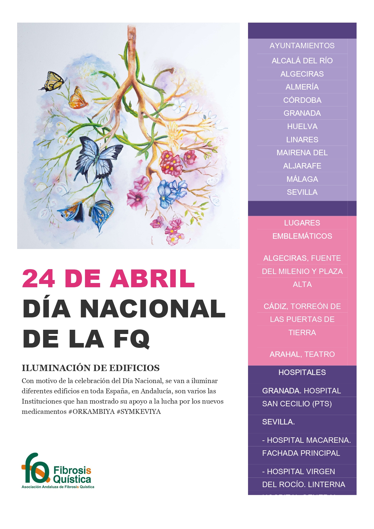 Dia Nacional De Fibrosis Quistica 24 Abril 4º Miercoles De Abril Asociacion Andaluza De Fibrosis Quistica