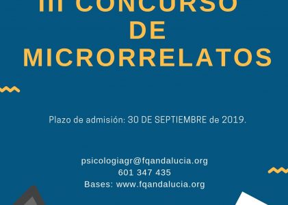 III CONCURSO DE MICRORRELATOS DE LA  ASOCIACIÓN ANDALUZA DE FIBROSIS QUÍSTICA