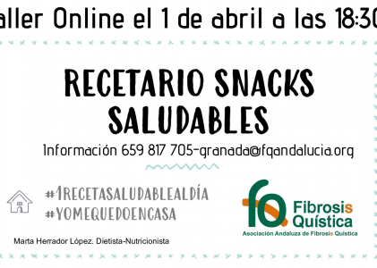Taller «Recetario Snack Saludables» para FQ